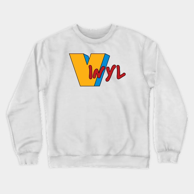 Vinyl Logo Crewneck Sweatshirt by PaletteDesigns